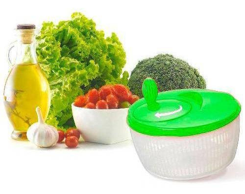 Secador Saladas Verduras Legumes Centrífuga Manual