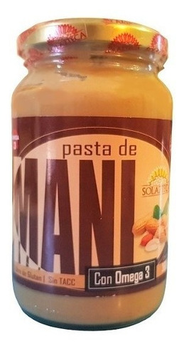 Pasta De Mani Sin Tacc Sol Azteca X 360 G