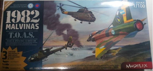 Modelex Set X3 Aviones 1982 Malvinas 1/100 Rdelhobby Mza