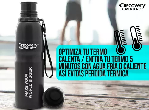 Botella Termica Deportiva Discovery Acero Inoxidable 500 Ml Color Verde