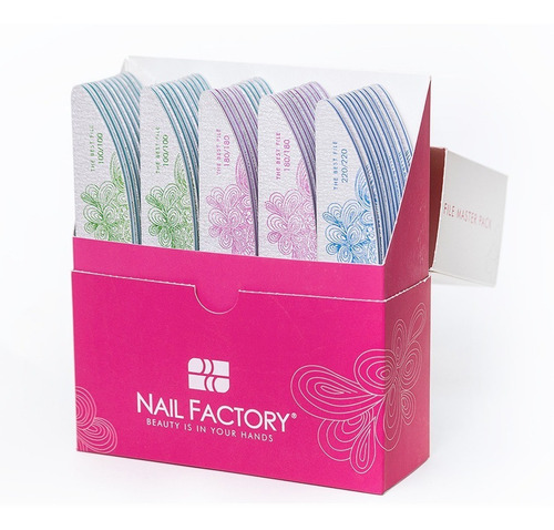 Master File Pack Nail Factory Limas Para Manicure 50 Pz.