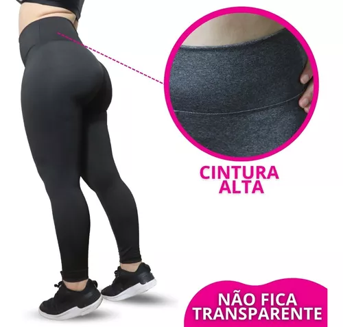 Calça Legging Preta - Não fica transparente