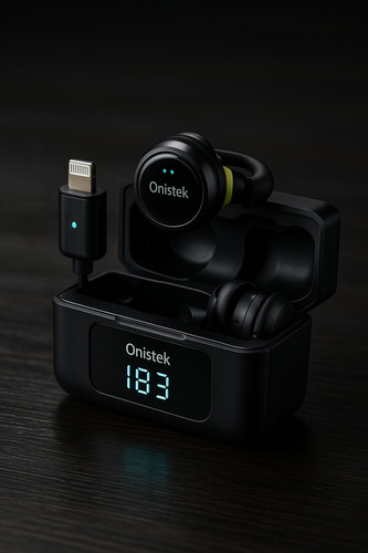 Microfone Sem Fio Lapela Profissional Duplo Para iPhone Ios