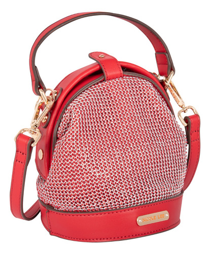 Mini Bolsa Nicole Lee Bianca De Fiesta Fw23 Color Rojo