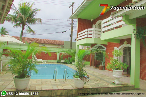 Imagem 8 de 30 de Casa Em Itanhaem Sobrado Completo 6dorms Piscina Churrasqueira Forno A Lenha Sala 4 Ambientes Ch203