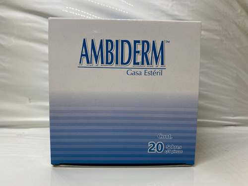 Gasa Estéril Ambiderm Desechable 10x10 Cms 20 Pounch - 5 Cu