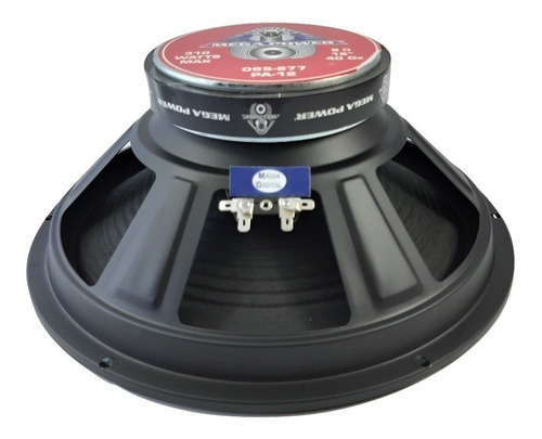 Bocina 12 Pulgadas Para Medios Mega Power 300w Max 065-277 Color Negro