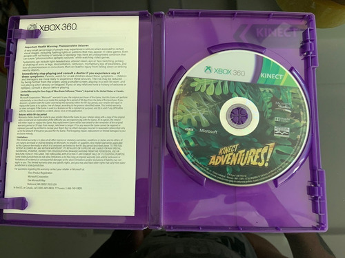 Jogo Kinect Adventures 100% Original Mídia Física Xbox 360 (Usado)