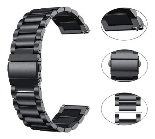 Pulseira Aço Compatível Qcy Watch Gts E Gtc Amazfit Pop 3s