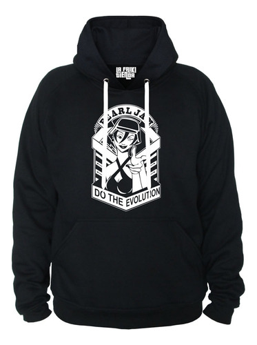 Buzo Buso Hoodie Con Capota Rock Pearl Jam Do The Evolution