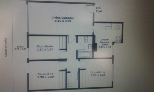 Imagen 4 de 14 de Departamento 3 Dorm.palermo-cochera-bcon Seguridad