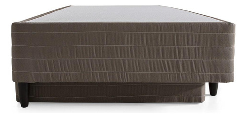Base Cama Box Auxiliar Herval Solteiro Master, Molas Bonnel Cor Marrom