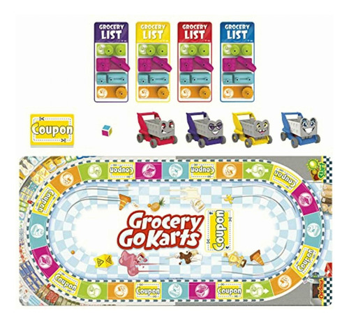 Hasbro Gaming Grocery Go Karts Juego De Mesa Para