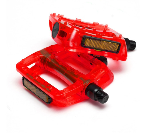 Pedales Neco Rojos Semitransparentes  ¡linea Pro Bmx!