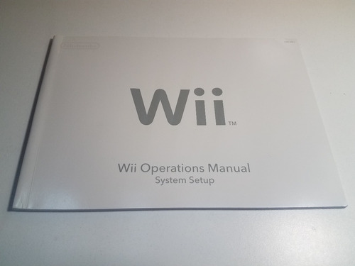 Manual Guia De Operacion Wii Original 
