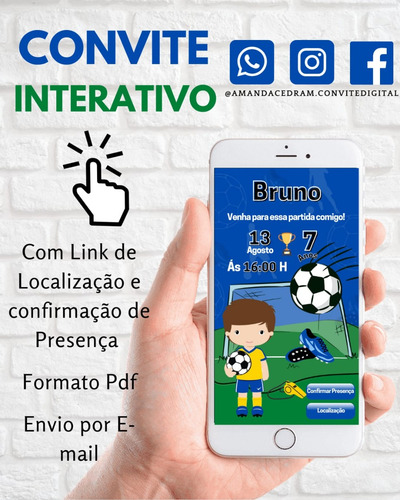 Convite Digital Simples Animado E Interativo Personalizado