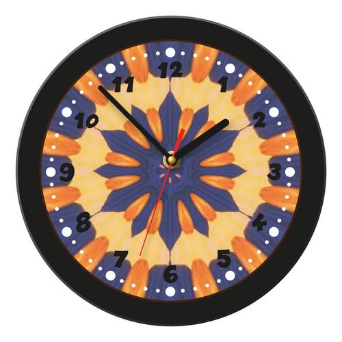 Reloj De Pared Mandala Decorativo Unisex Cuarzo Análogo