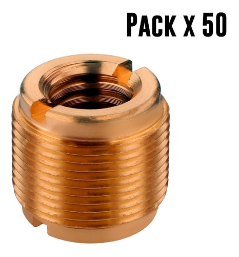 Pack X 50 Adaptador De Rosca Metálico 3/8 A 5/8 Acc 38-58x50