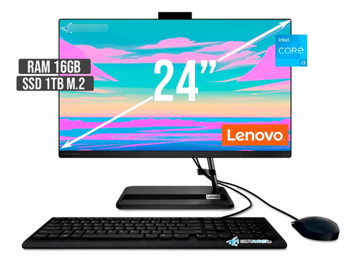 Todo En Uno Lenovo Aio Intel Core I3 1215u Ssd 1tb+ Ram 16gb