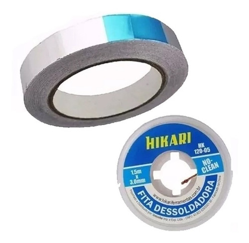 Kit Fita Alumínio Reflet 24mm 45m E Malha Hikari 2,5mm 1,5m