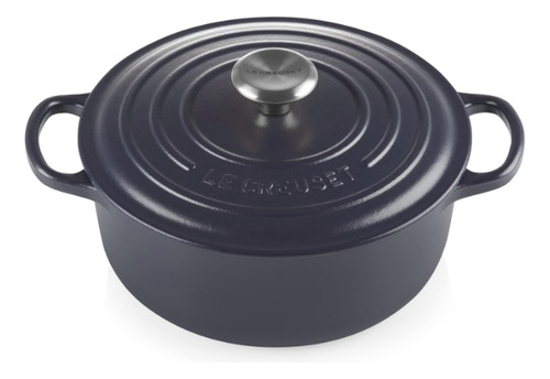 Olla Redonda 20cm Negro Botón Inox Cocotte Le Creuset 