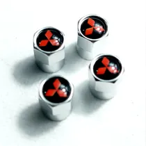 Comprar Juego 4 Emblemas Insignias Mitsubishi Tapa De Valvulas