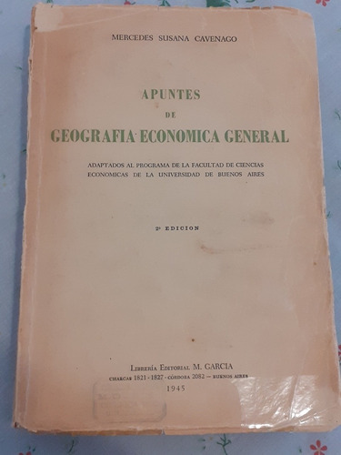 Apuntes De Geografia Economica General Mercedes S Cavenago