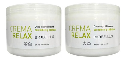Crema Base Para Masajes + Crema Masajes Musculares Biobellus