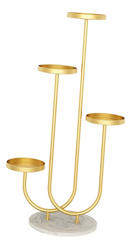 Estante De Del Soporte De La Planta Del Metal De 4 Estilo C