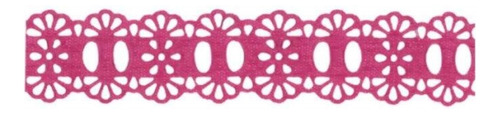 Passa Fita 2,3cm Crochê Mod.34 Marilda Aviamentos 10m Cor 222 - Pink