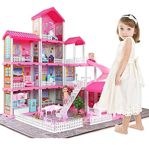 Temi Dollhouse Dream House Juguetes Para Niñas De