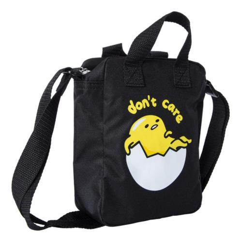 Crossbody De Nylon Gudetama Sanrio - Negro