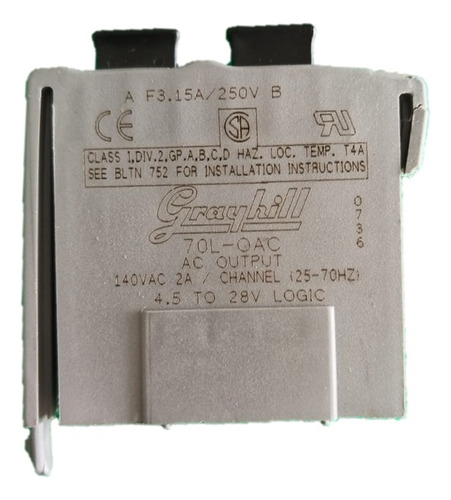 Grayhill 70l-oac Ac Output 140vac 2 Amps 4.5 To (Usado)