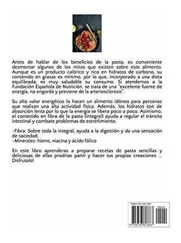 Pasta Vegana Recetas De Simples, Deliciosas Y..., De Peguero, Ingrid. Editorial Independently Published En Español