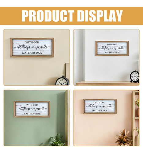 Letreros De Madera Inspiradores: Placas De Madera Espiritual