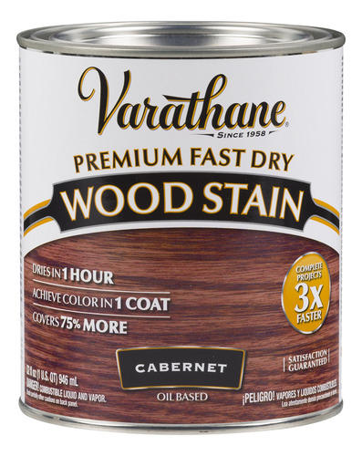 Tinte De Madera Prémium Secado Rápido 946 Ml Cabernet
