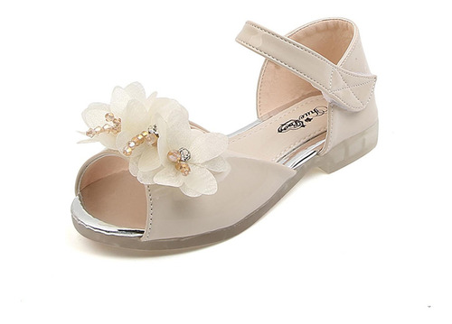 Zapatos Para Niñas, Sandalias Princess, Con Punta Abierta, P