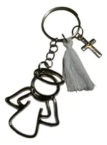 Comprar Souvenir Comunión. 15 Llaveros Dije Angel Con Incial