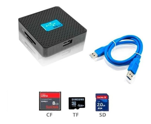 Leitor Cartão De Memória Usb 3.0 Externo Jc-lt3.0