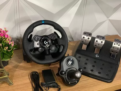 Volante Logitech G923 com pedal + Câmbio Driving