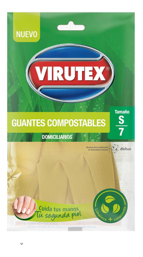 Guantes Bio  Talla S 100% Látex    Virutex