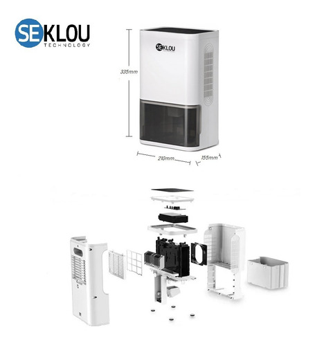 Deshumidificador Seklou® Purifica Aire Elimina Humedad