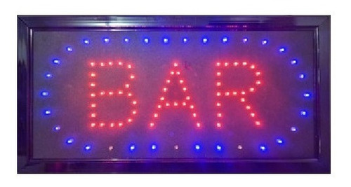 Letreros Led Luminoso Bar 48x25cm 