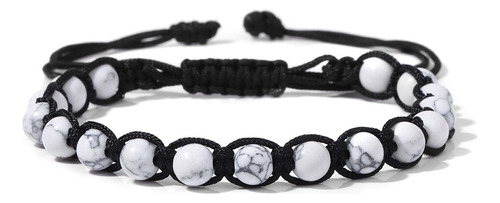 Bonita Pulsera Tejido Artesanal Piedra Natural Unisex B759