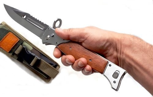 Imagen 2 de 5 de Navaja Cuchillo Grande Supervivencia Camping Calidad