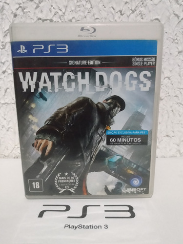Jogo Watch Dogs Signature Ps3 Mídia Fisica R$39,90