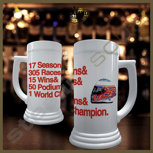 Chopp Plastico Cerveza | Formula 1 #605 | F1 Jenson Button