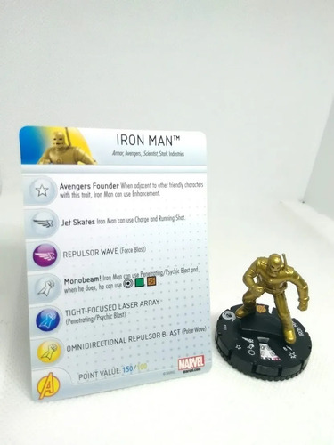 Heroclix Iron Man #003 Classic Avengers Fast Forces Marvel