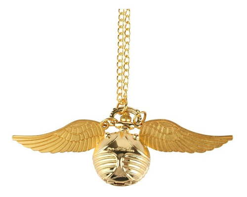Imagen 2 de 3 de Reloj Collar Snitch Dorada - Harry Potter