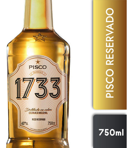 Pisco 1733 Reservado 750cc 1 Unidad